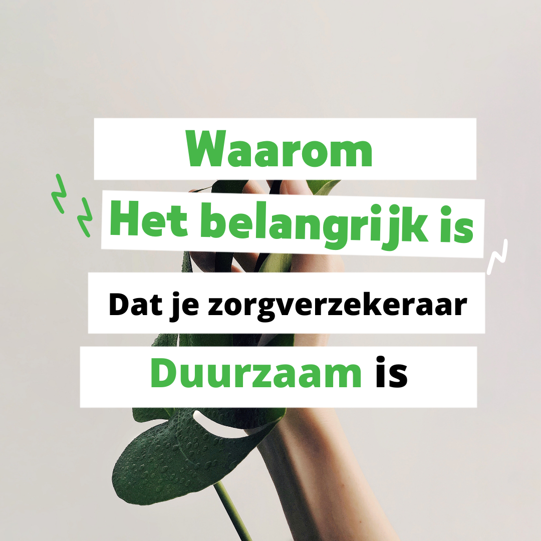 Waarom het belangrijk is dat je zorgverzerkeraar duurzaam is